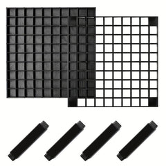 96 Hole Plastic Pencil & Brush Holder Desktop Organizer