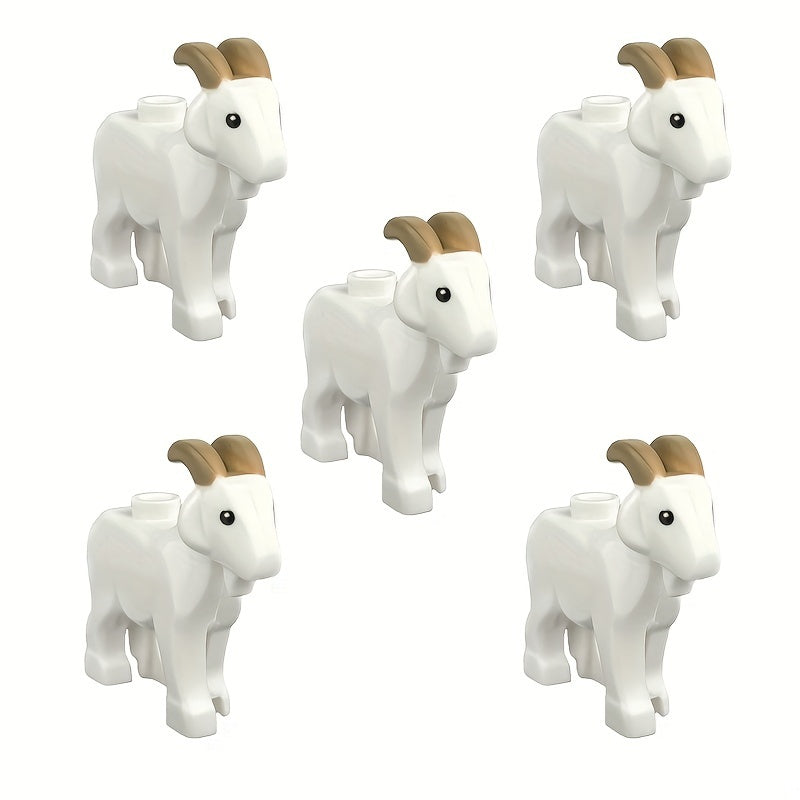 Small Animal Building Blocks Set - Goat Sheep Lamb Farm