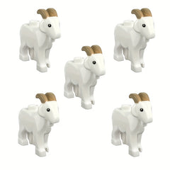 Small Animal Building Blocks Set - Goat Sheep Lamb Farm