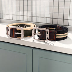 Canvas Alloy Needle Buckle Braid Belt Fashionable Cowboy Overalls Belt