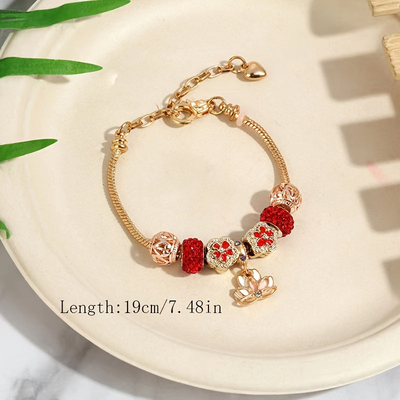 Christmas Bracelet DIY Santa Claus Snowflake Pendant Christmas Gift