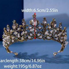 Girl's Vintage Rhinestone Crown Tiara Hair Accessory