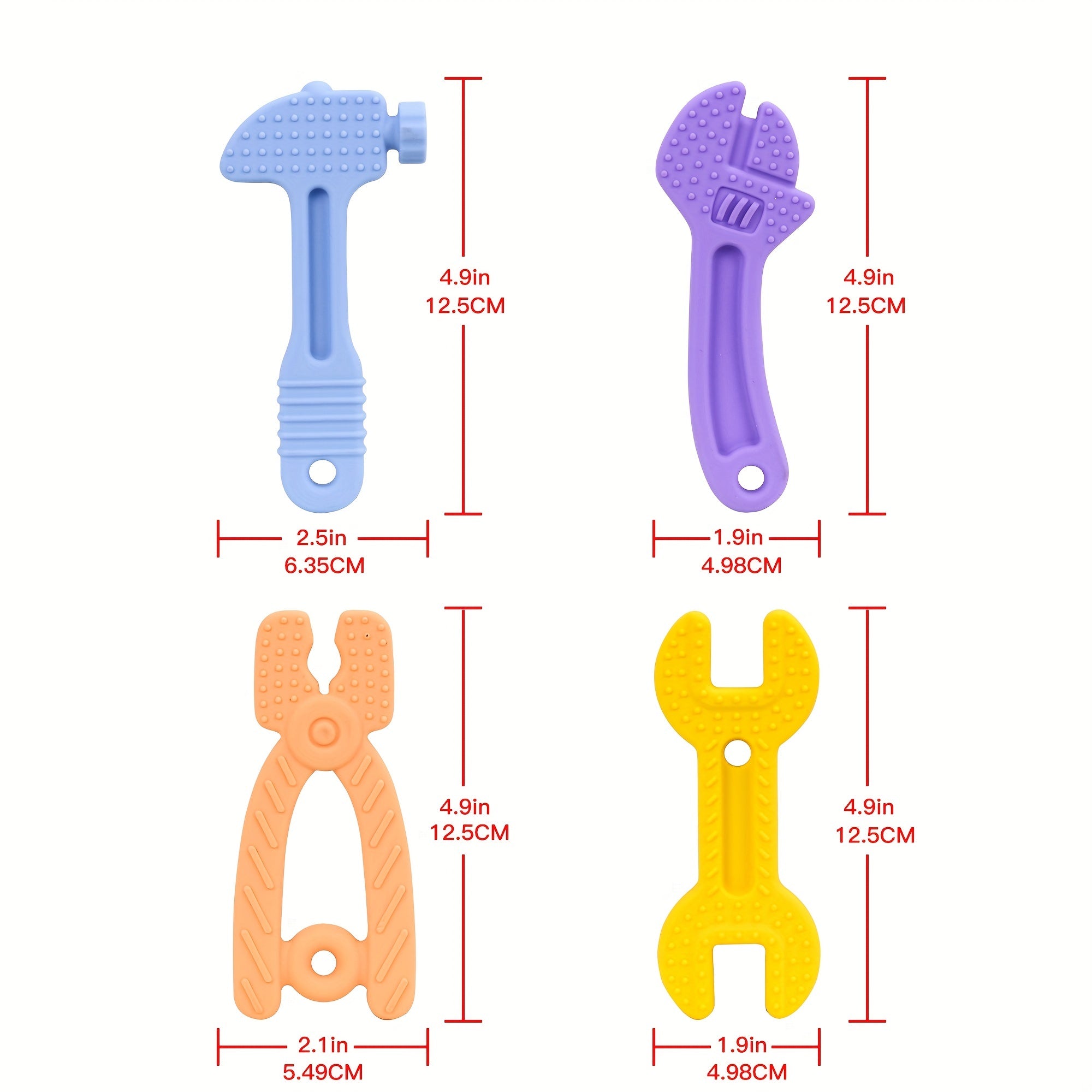 Baby Teething Toys Freezer BPA Silicone Molar Teether Chew Toys