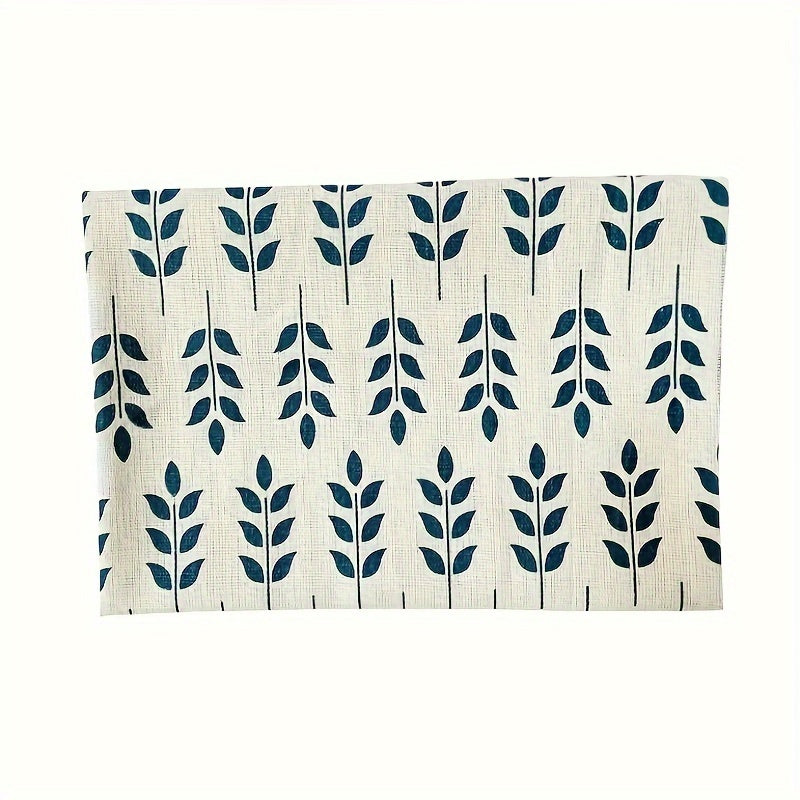 6pcs Plant Series Burlap Fabric for DIY Sewing Craft