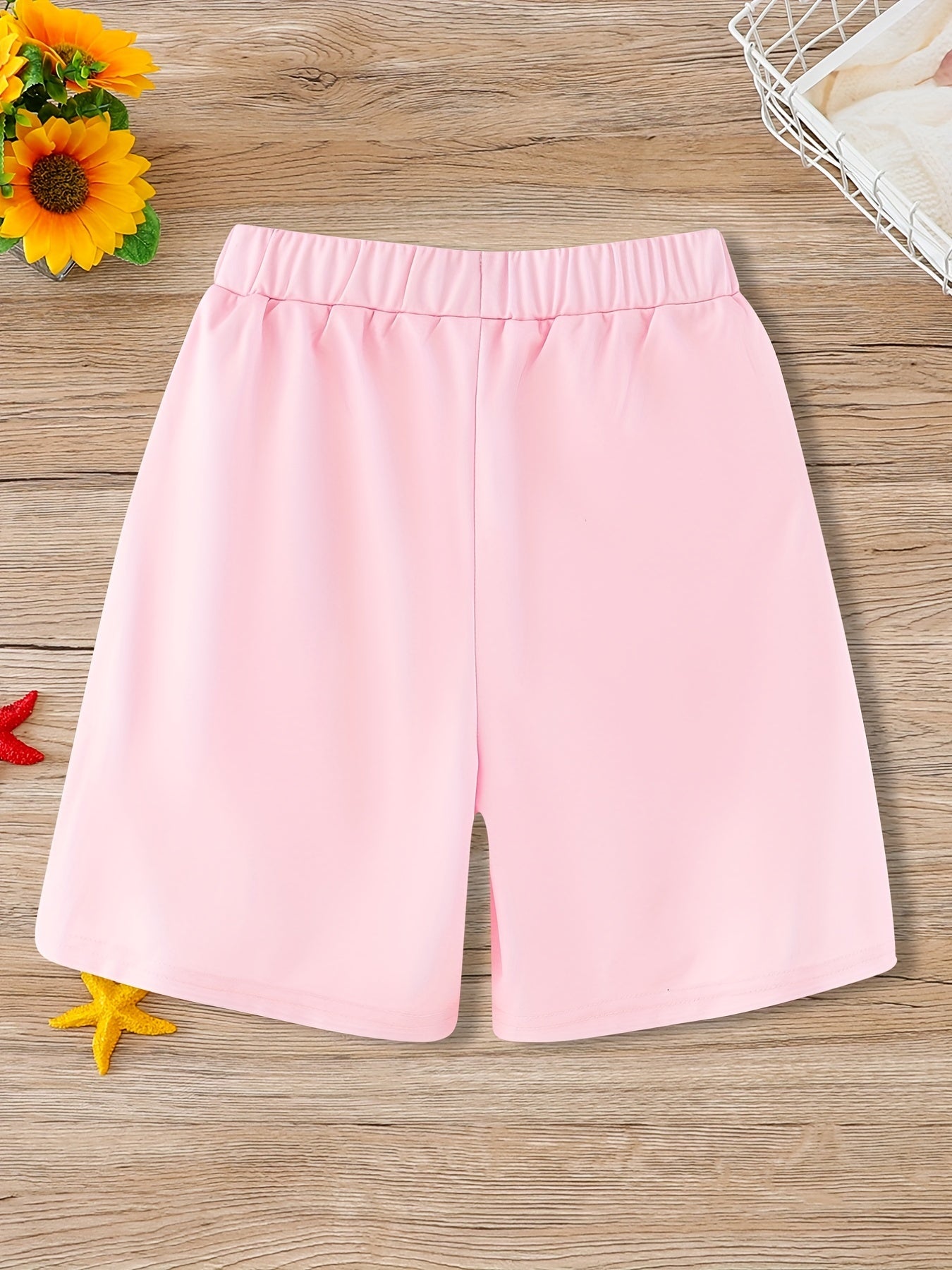 Girls Casual Tie Dye Sports Shorts with Taping