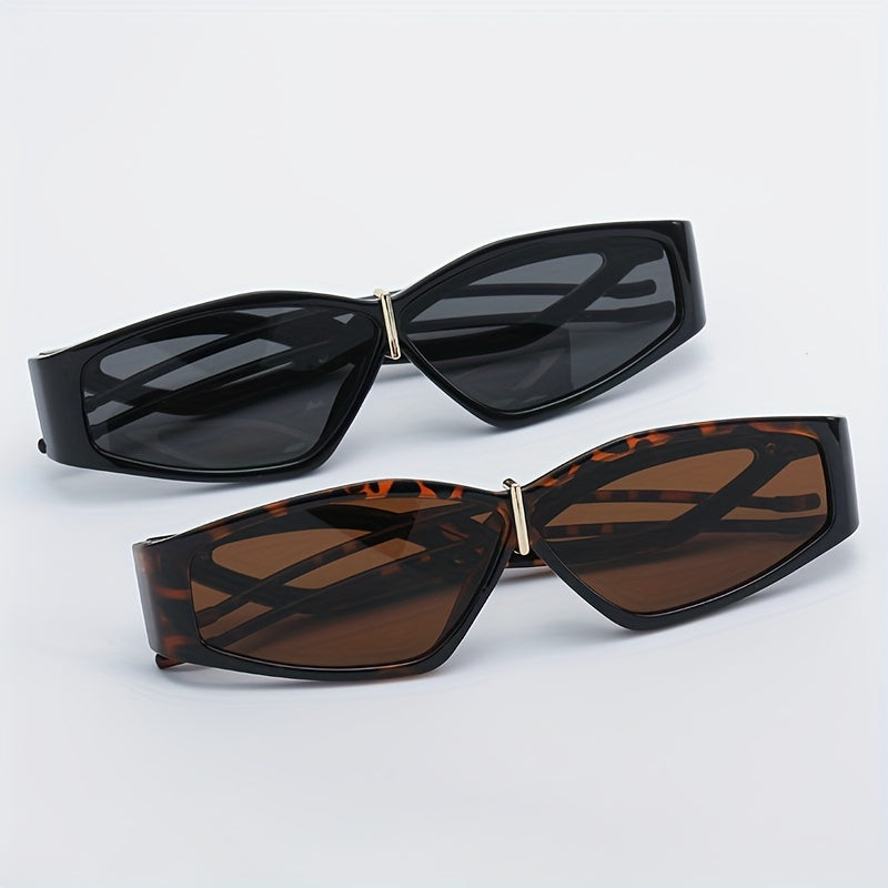 Y2K Geometric Tortoiseshell Sunglasses UV400