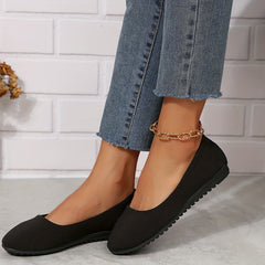 Women's Striped Pattern Flat Shoes Slip On Lightweight