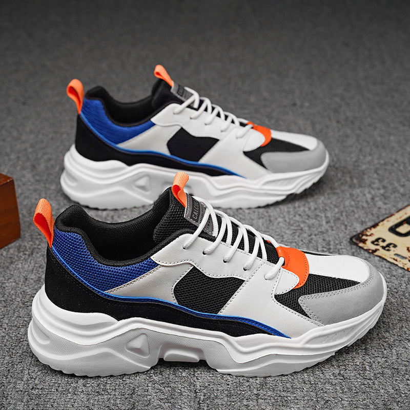 Men's Breathable Mesh Lace Up Sneakers