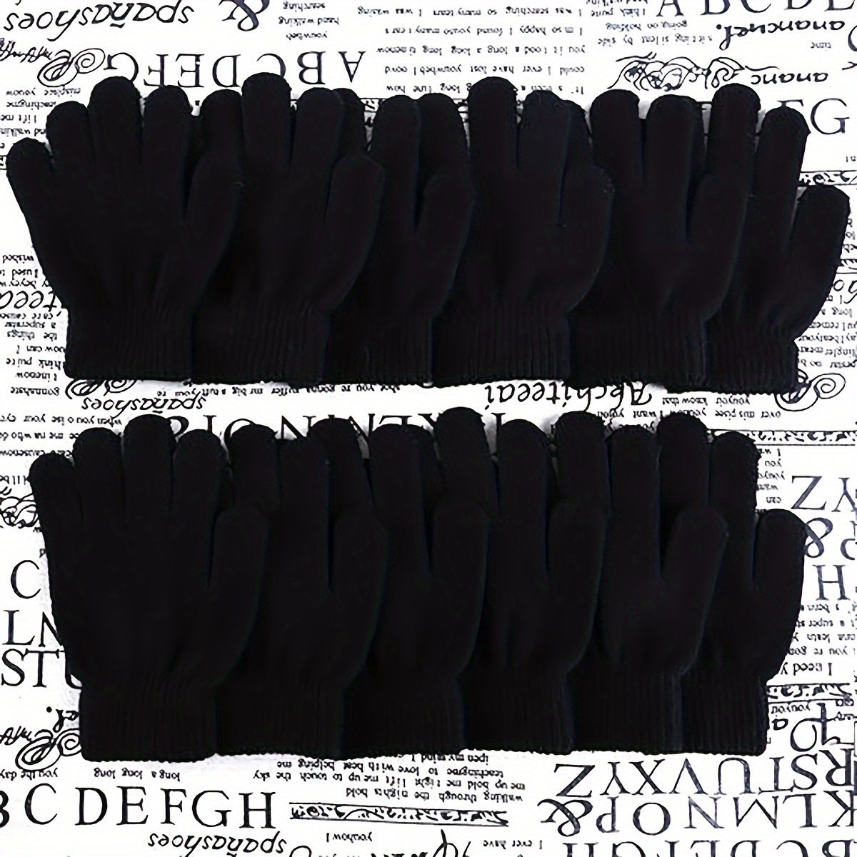 Kids Winter Magic Gloves Stretchy Warm Knitted Gloves Boys Girls