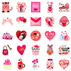 50pcs Love Series Phone Case Graffiti Stickers Waterproof DIY Stickers