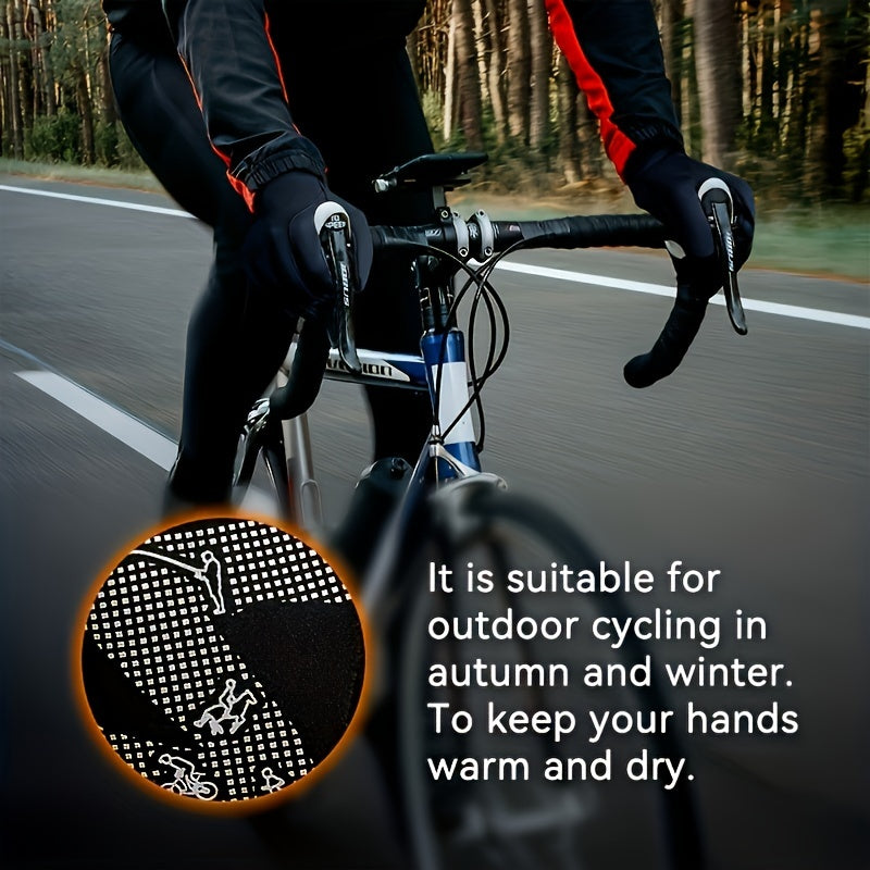 1 pair Warm Touch Screen Gloves Outdoor Cycling Driving Gloves