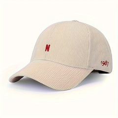 Corduroy Baseball Cap Unisex Outdoor Sun Hat