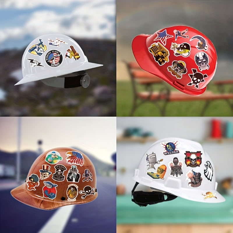300pcs Funny Stickers Decals DIY Helmet Hard Hat Tool Box Decoration