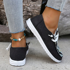 Women's Money Print Canvas Shoes Casual Lace Up Outdoor Shoes