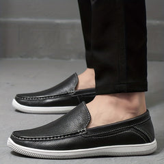 Men's Lightweight Faux Leather Loafer Shoes Non Slip Casual Spring Summer