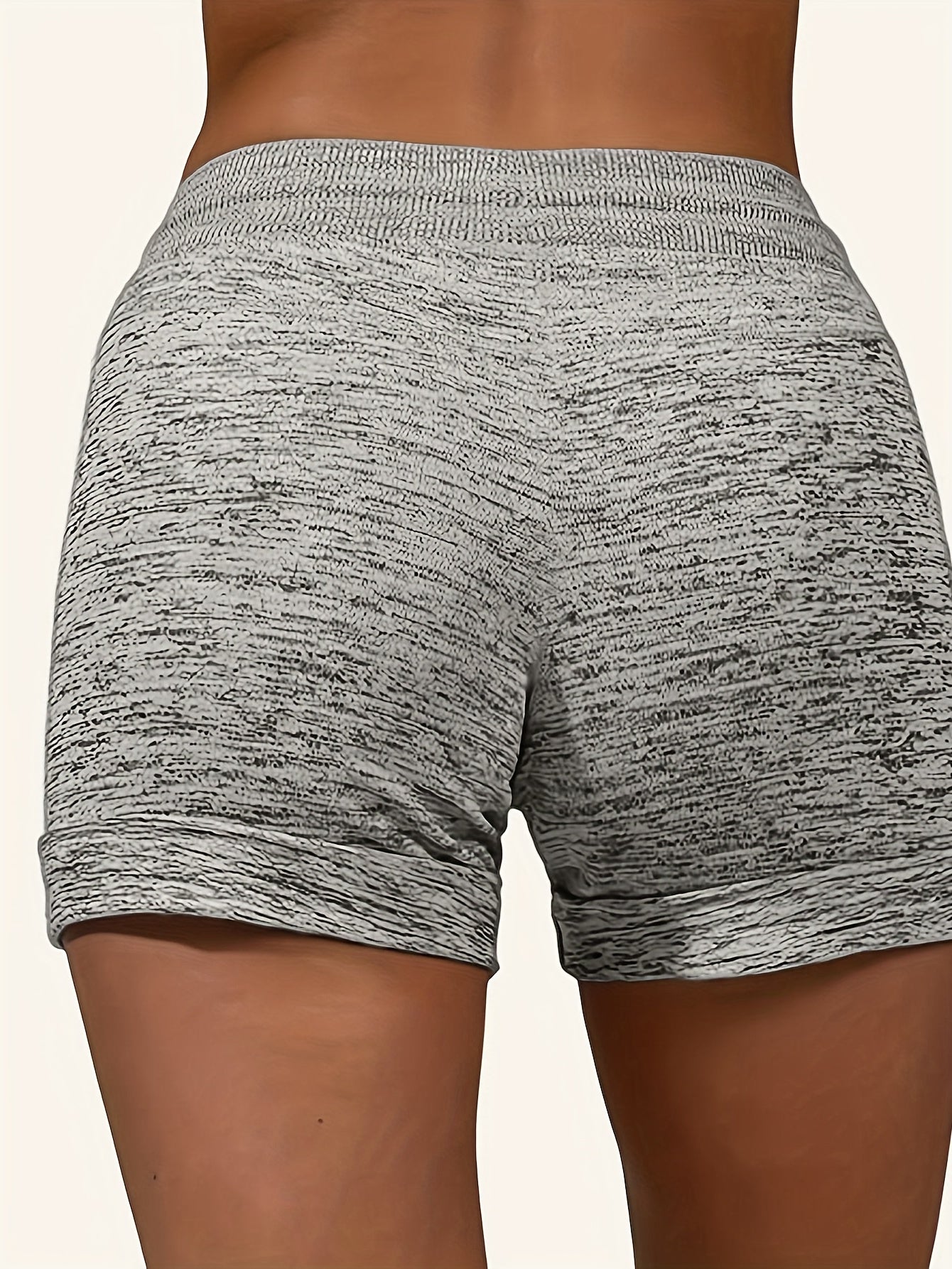 Letter Print Drawstring Shorts for Spring & Summer Women