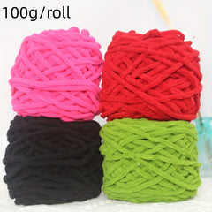 53oz Soft Blends Chenille Yarn For Hand Knitting DIY Crochet Hat Scarf Fur