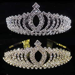 Silver Wedding Baroque Crown Bride Crowns And Tiaras