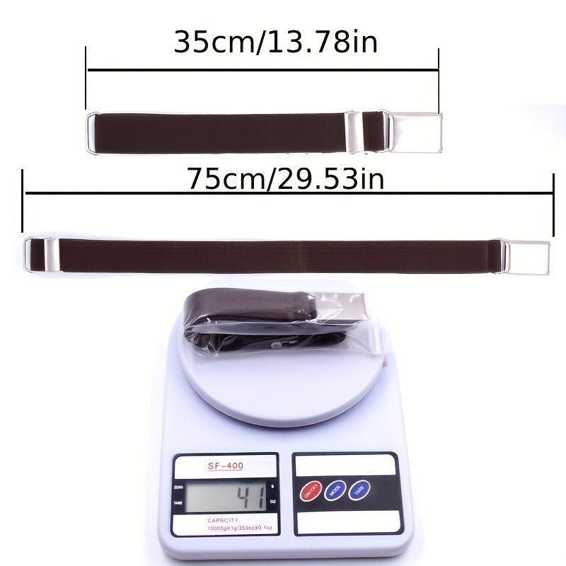 Kids Elastic Solid Pants Belt Adjustable Length Belt