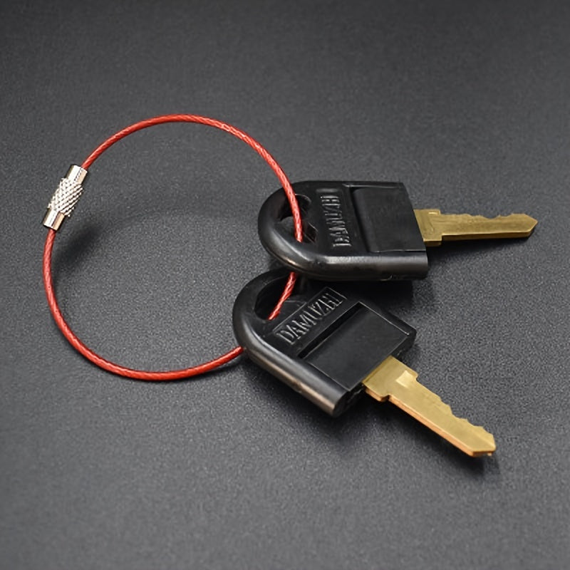 10pcs Stainless Steel Wire Keychain for Camping Hiking