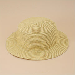 Summer Sun Hat Straw Fedora Cap Women Outdoor Beach Hat