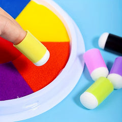 5pcs Finger Painting Sponge Daubers Art Painting Sponges Ink Pad Watercolor Pain