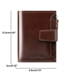 Vintage Men's RFID Bifold Leather Wallet
