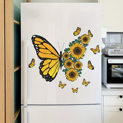 Butterfly Sunflower Wall Sticker Home Decor
