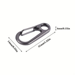 10pcs Mini Carabiner Keychain for Hanging - Camping, Mountaineering