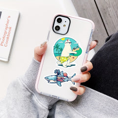 100pcs Beach Surfing Waterproof Vinyl Stickers for Water Bottles