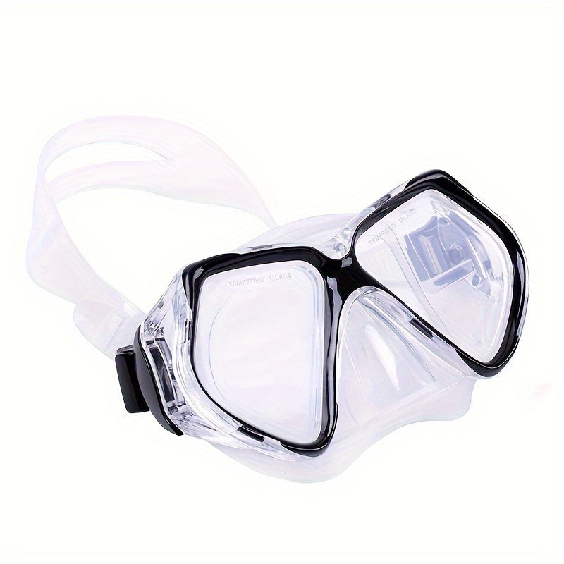 Adult Waterproof Diving Goggles w/ PC Tempered Glass Lenses