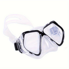 Adult Waterproof Diving Goggles w/ PC Tempered Glass Lenses