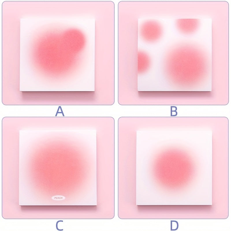 50 Sheets Gradient Pink Series Sticky Notes Memo Pad