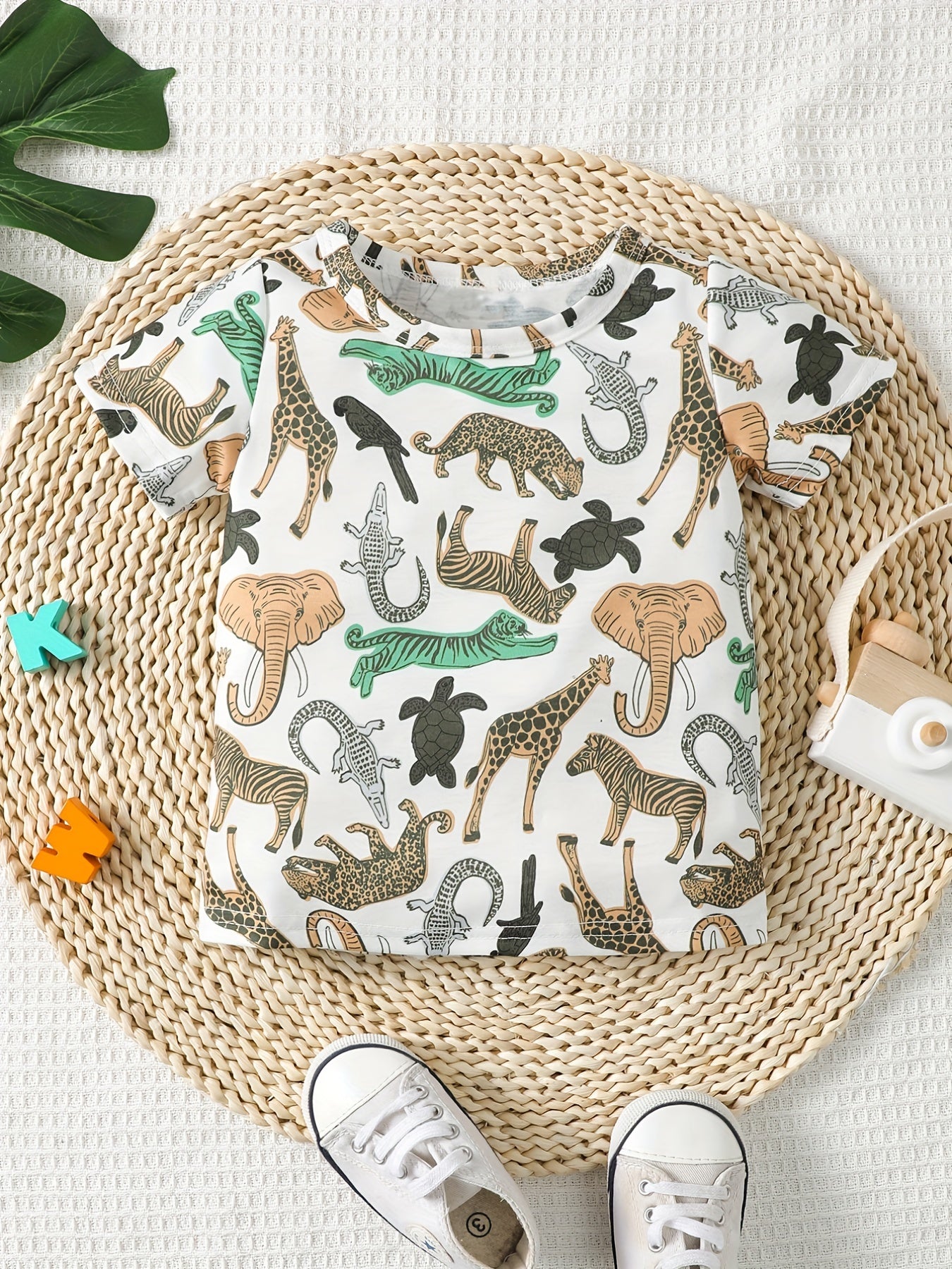 Cute Animal Print T-Shirts for Kids - Perfect for Summer