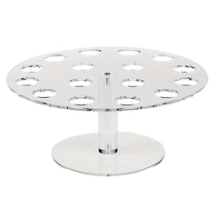 Acrylic Ice Cream Egg Cylinder Stand Holder with 16 Holes