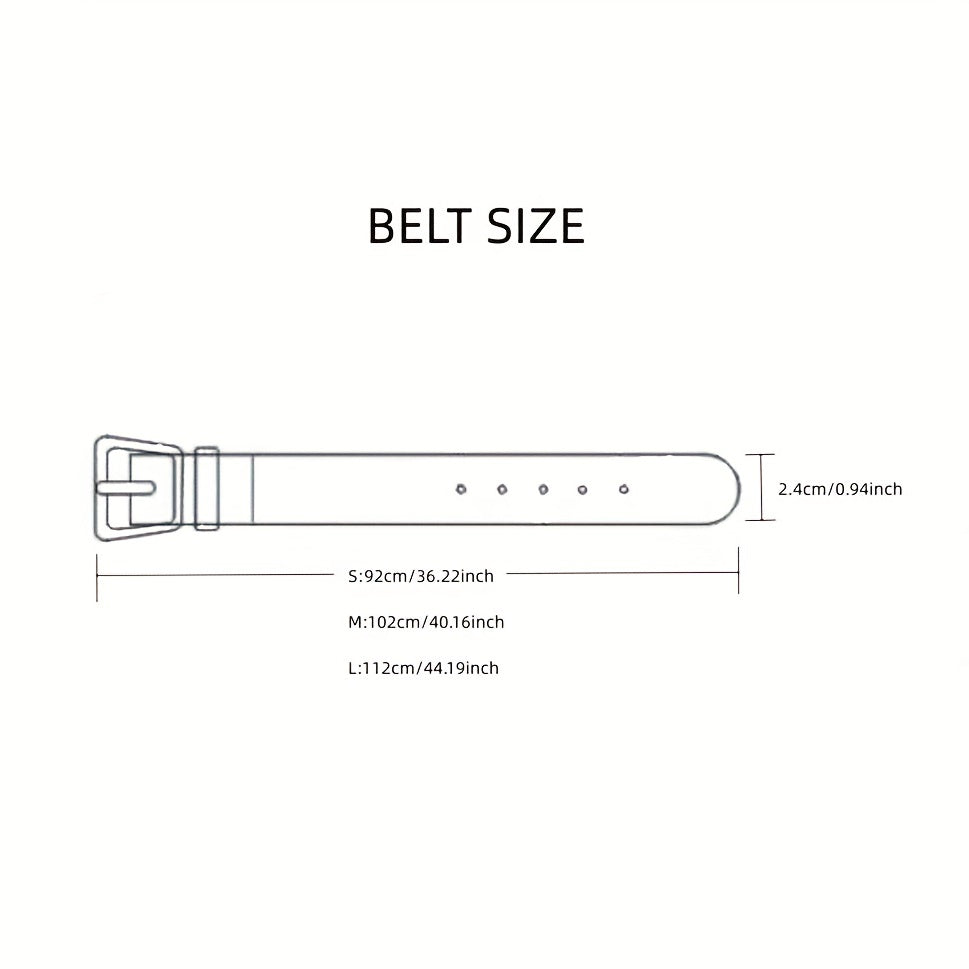 Heart Pin Buckle PU Belt for Women