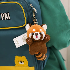 2pcs Little Panda Plush Keychain Surprise Gift Home Decoration