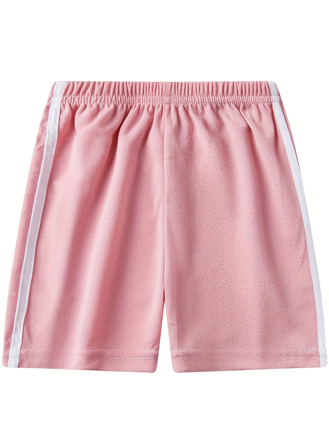Girls Active Shorts Running Shorts With Side Taping