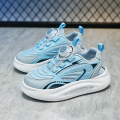 Boys Striped Closed Toe Sneakers Anti Skid Walking Shoes