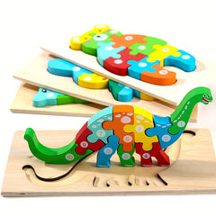 3D Animal Wood Puzzle Kit - 4 in 1