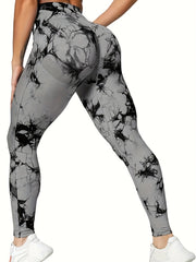 Tie Dye Yoga Pants High Waist Butt Lifting Leggings