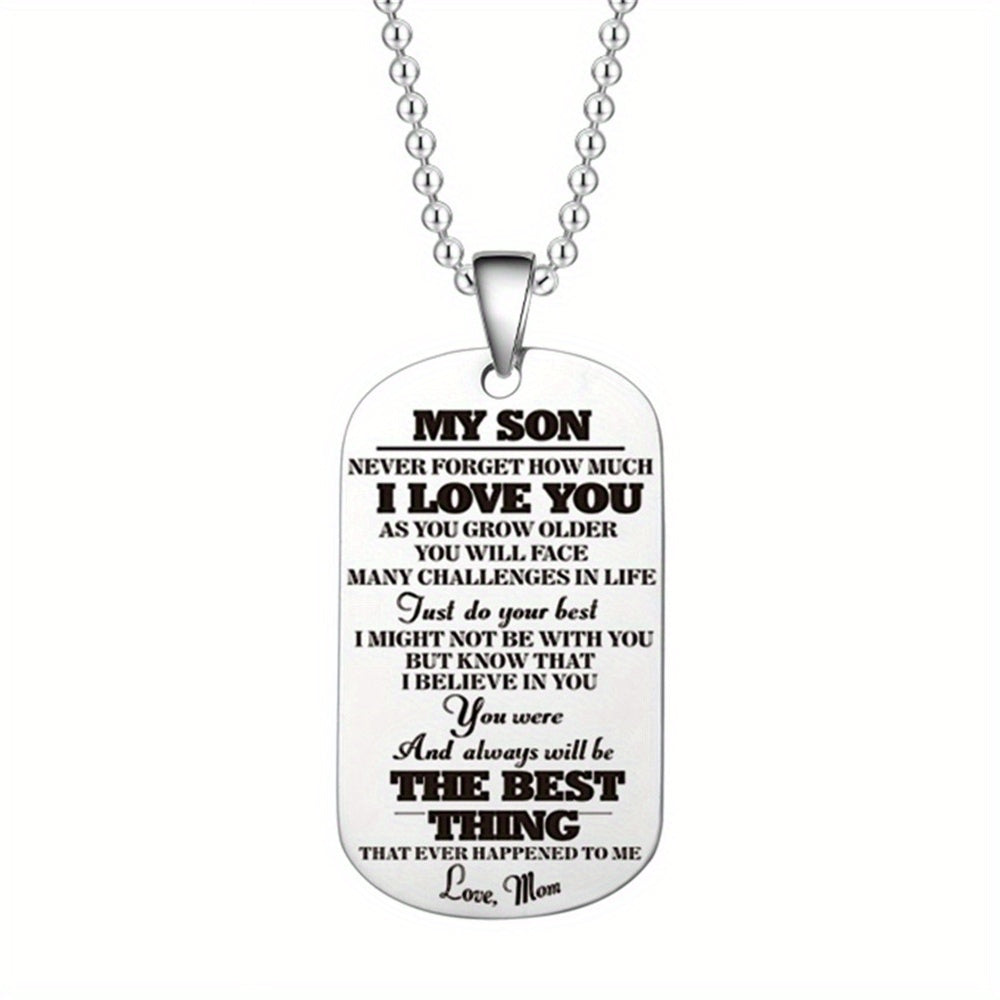 Parent Child Necklace Keychain Gift Mom/Dad To Son/Daughter Pendent