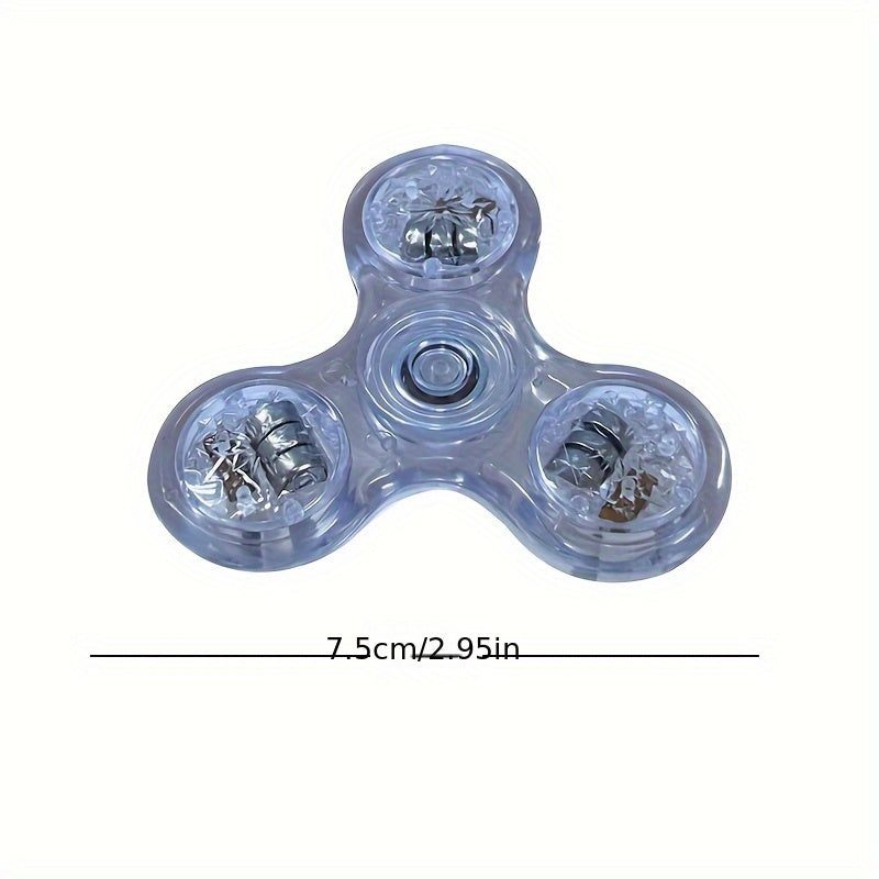 LED Crystal Fingertip Light Rotating Toy