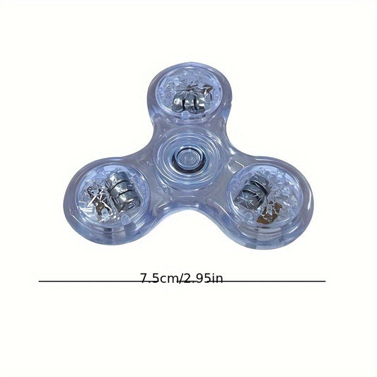 LED Crystal Fingertip Light Rotating Toy