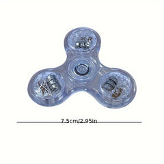 LED Crystal Fingertip Light Rotating Toy
