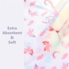 4 Pack Ultra Soft Burp Cloths Absorbent Waterproof Unisex Baby