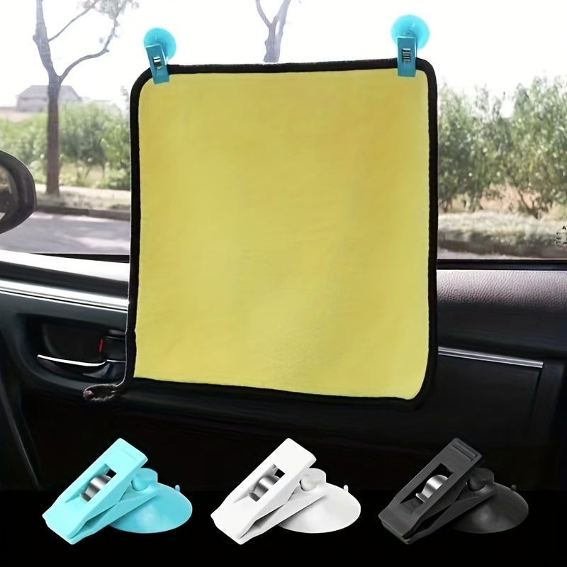 2pcs Suction Cup Clips Advertising Pop Card Holder Curtain Clamp