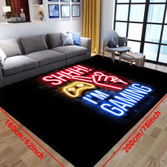 Large 3D Gaming Area Rug Machine Washable Gamepad Carpet Decoration
