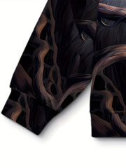 Beauty And Monster Print Hoodie For Men Graphic Hooded Pullover