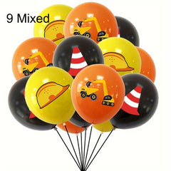 Construction Truck Balloons 18pcs Party Decorations